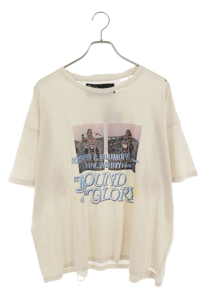 Paly Hollywood SS26 BOUND GLORY TEE Distressed White Size XL