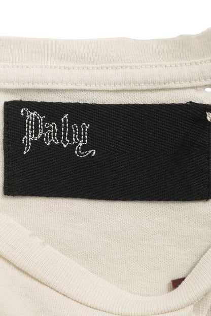 Paly Hollywood SS26 CORE LOGO TEE Distressed White Size M