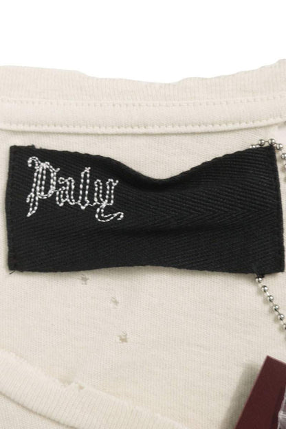 Paly Hollywood SS26 CORE LOGO TEE Distressed White Size L