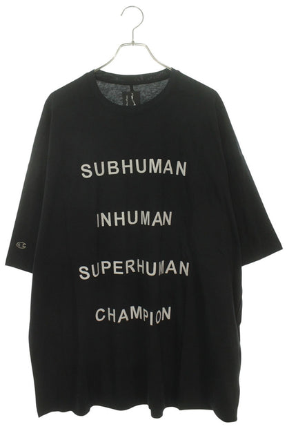 Rick Owens x Champion Front Embroidered Tommy Black Size S
