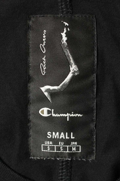 Rick Owens x Champion Front Embroidered Tommy Black Size S