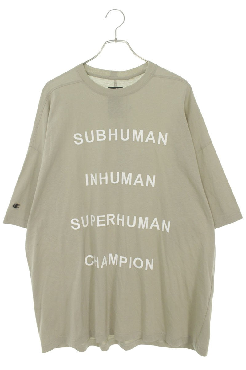 Rick Owens x Champion Logo Embroidery Tommy Tee Size XS