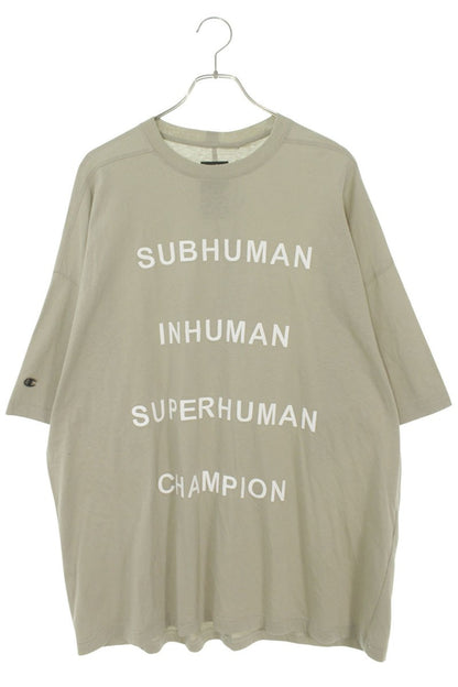 Rick Owens x Champion Logo Embroidery Tommy Tee Size XS