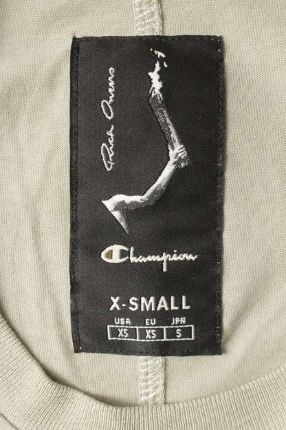 Rick Owens x Champion Logo Embroidery Tommy Tee Size XS