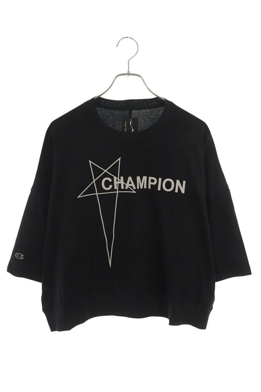 Rick Owens x Champion Front Embroidered Cropped Tee Size S