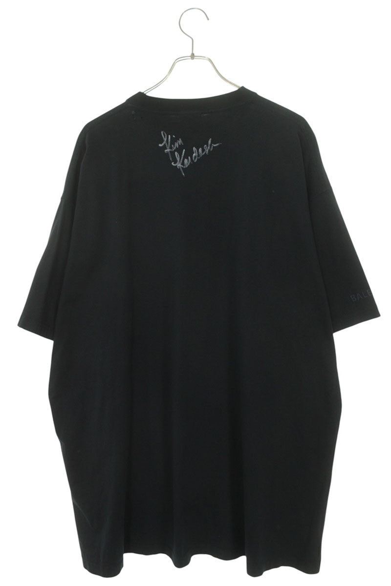 BALENCIAGA Kim K Oversized T-Shirt Black Size L