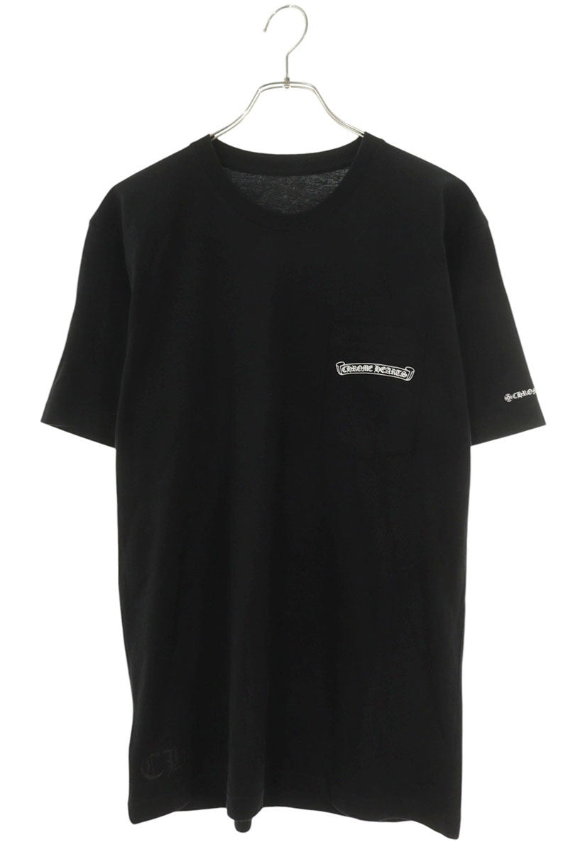 Chrome Hearts Back Scroll Label Print Tee Black Size L