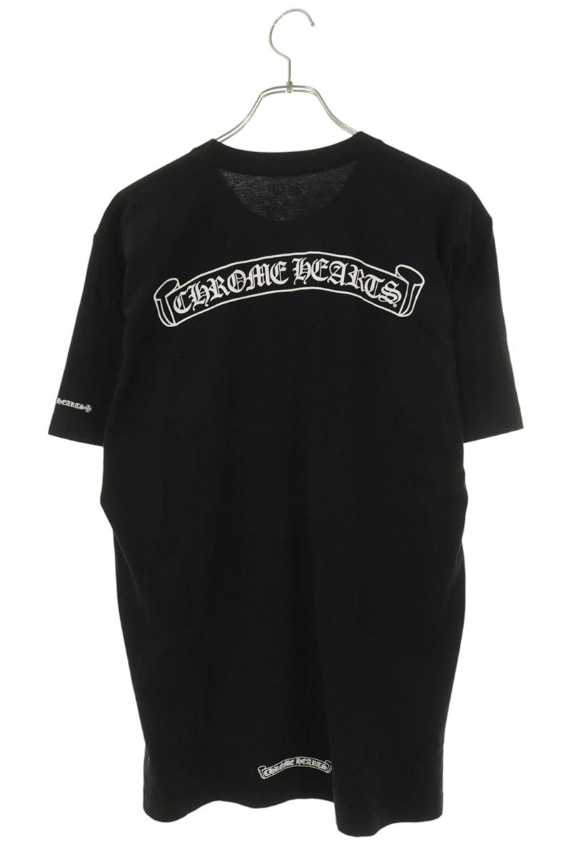 Chrome Hearts Back Scroll Label Print Tee Black Size L