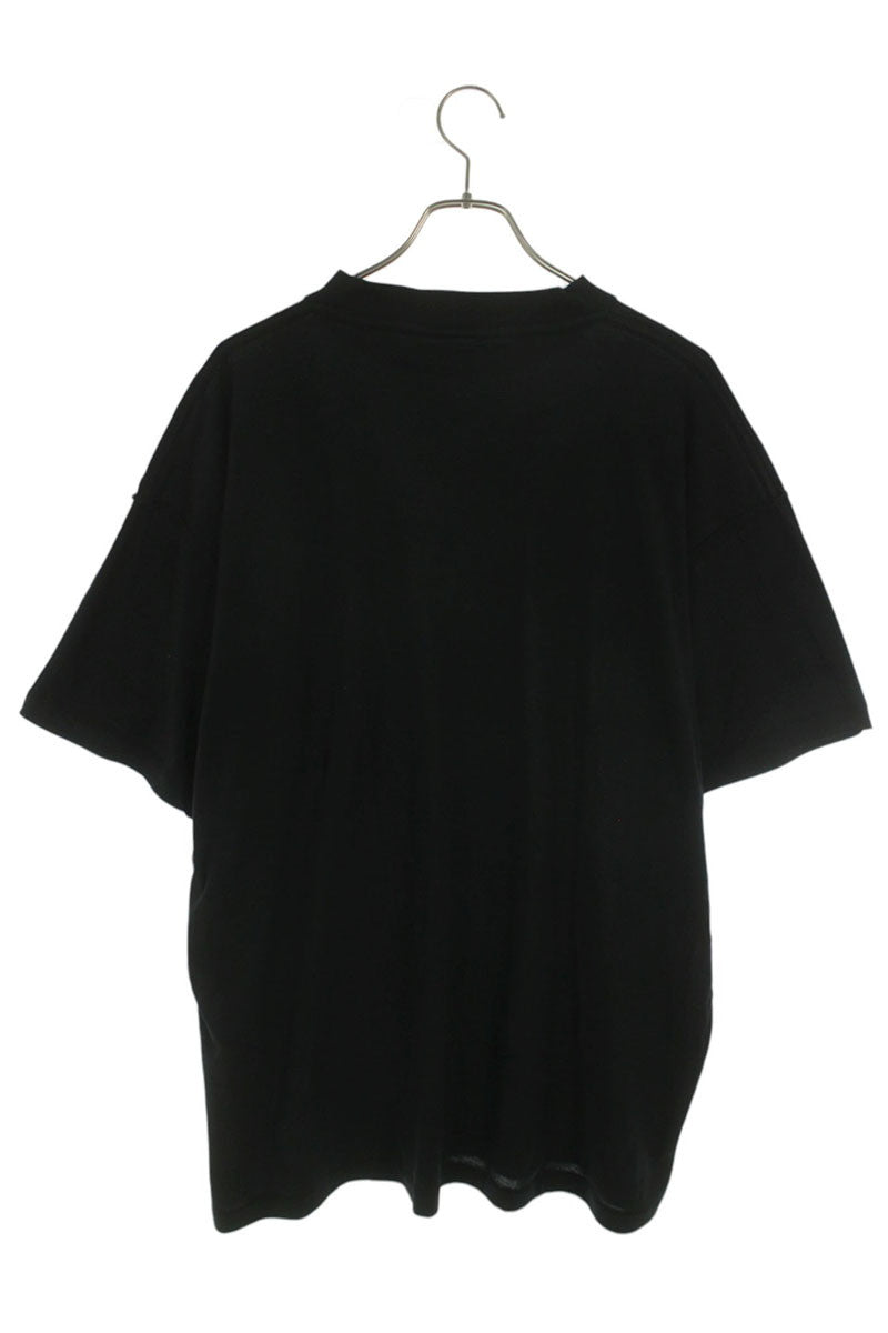 BALENCIAGA Inside Out Sports Logo Print T-Shirt Black Size S