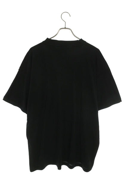 BALENCIAGA Inside Out Sports Logo Print T-Shirt Black Size S