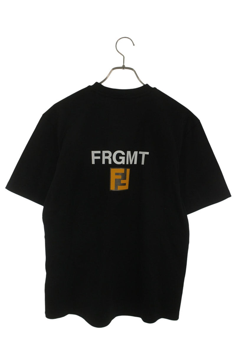 FENDI Character Logo Print T-shirt Black Size XS