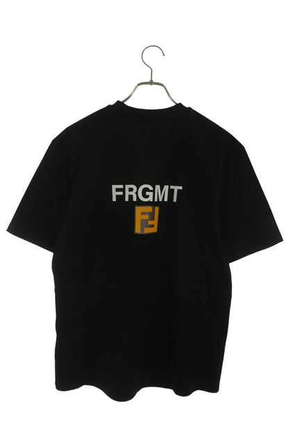 FENDI Character Logo Print T-shirt Black Size XS