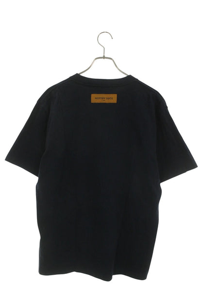 LOUISVUITTON 20AW LV Flower Embroidery Tee Navy Size L