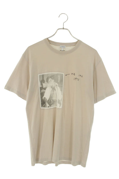 LOEWE Anagram Portrait T-shirt Beige Size XS