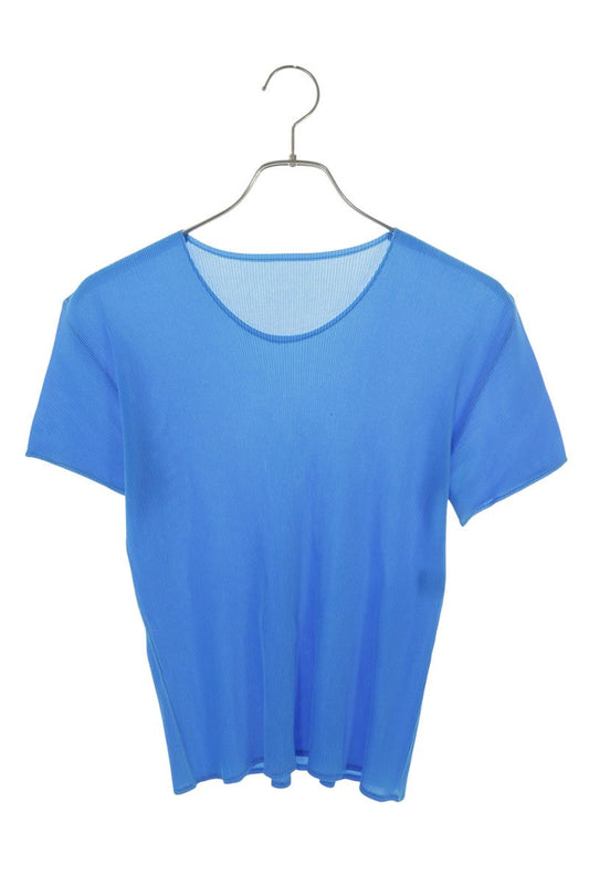 PLEATS PLEASE Pleats T-shirt Blue Size L