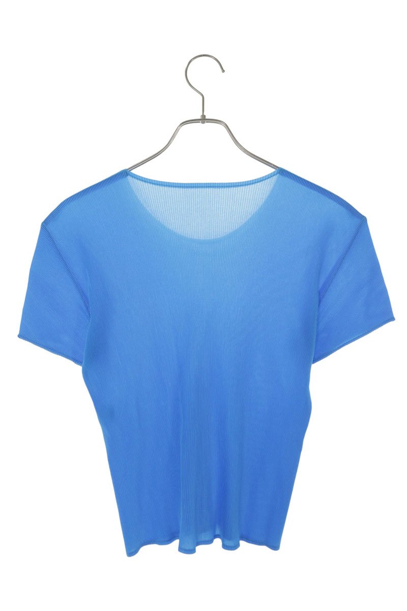 PLEATS PLEASE Pleats T-shirt Blue Size L