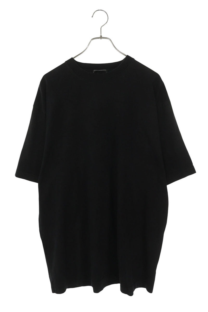BALENCIAGA Black Oversized Cotton Tee Size XS