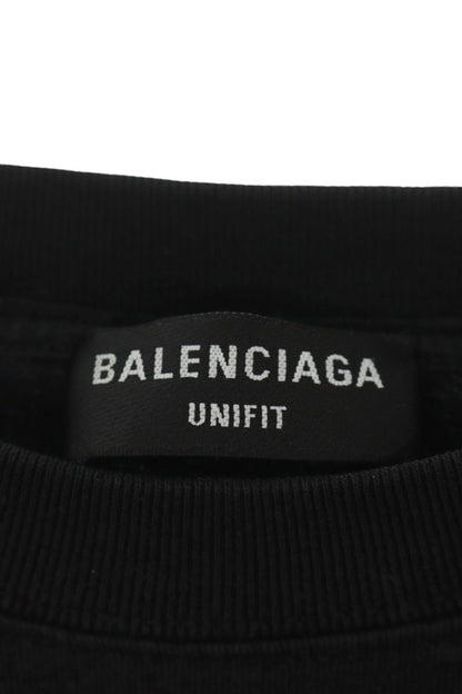 BALENCIAGA Black Oversized Cotton Tee Size XS