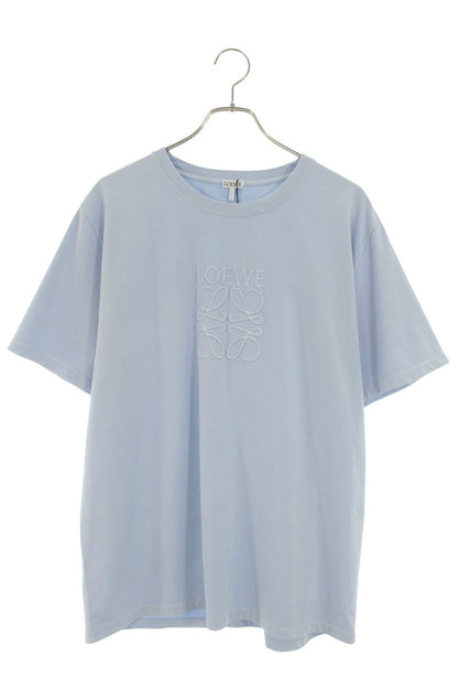 LOEWE Anagram Embroidery T-shirt Blue Size L