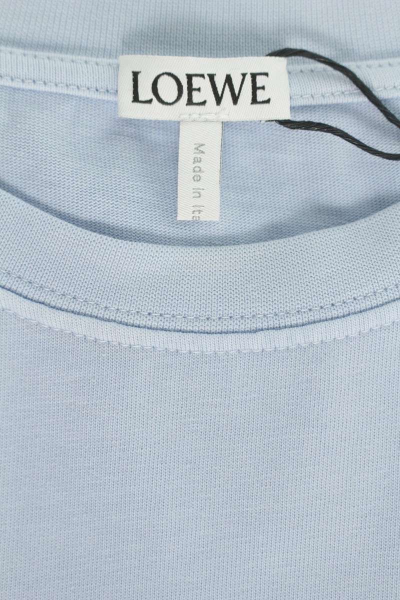 LOEWE Anagram Embroidery T-shirt Blue Size L