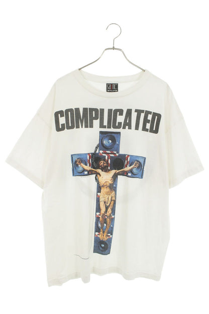 SAINT MICHAEL "COMPLICATED" Print Vintage Tee White Size XL