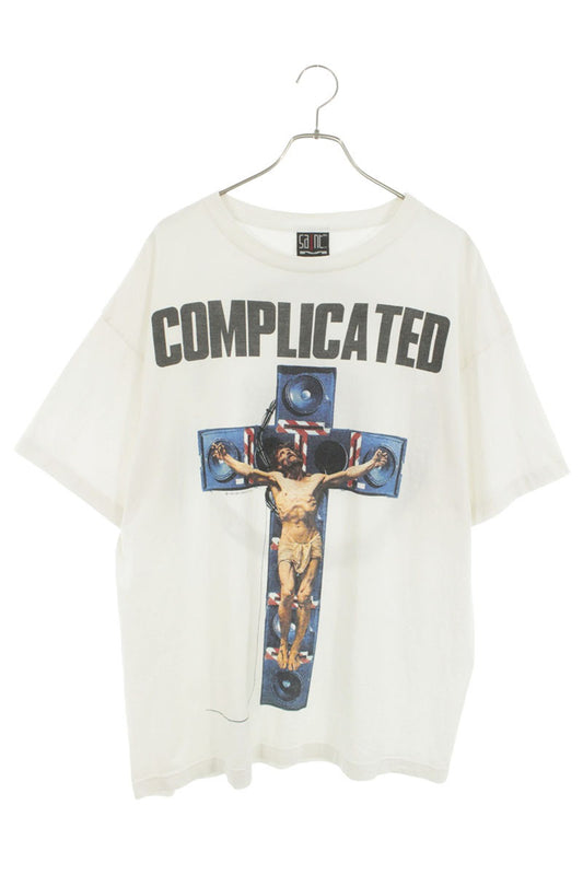 SAINT MICHAEL "COMPLICATED" Print Vintage Tee White Size XL