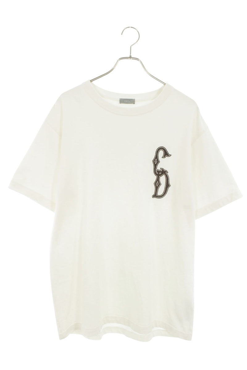 DIOR CD Logo Patch T-shirt White Size L