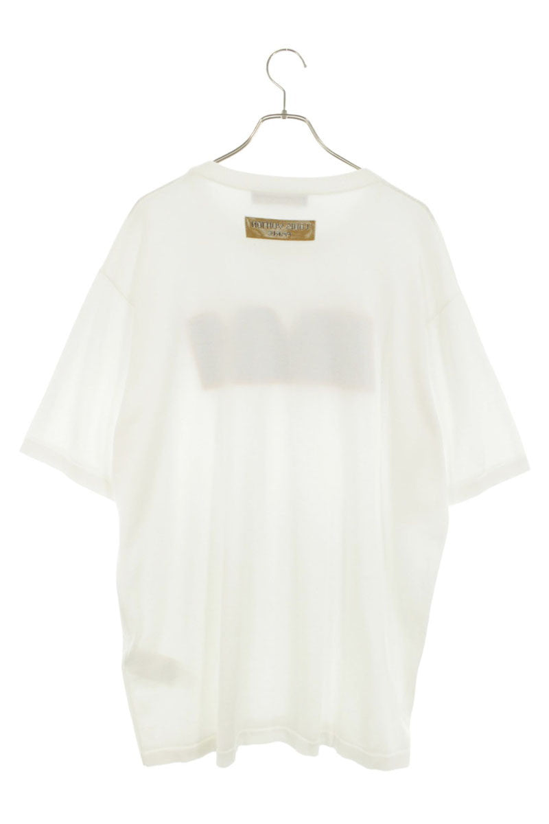LOUISVUITTON Logo Jacquard Knit T-Shirt White Size 4L
