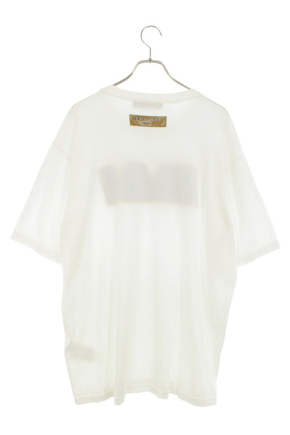 LOUISVUITTON Logo Jacquard Knit T-Shirt White Size 4L