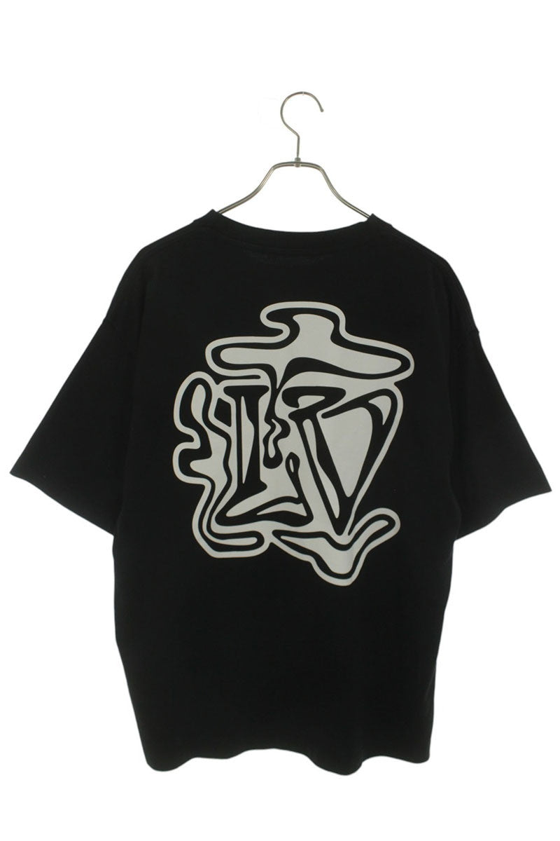 LOUISVUITTON LV Smoke Print T-shirt Black Size L