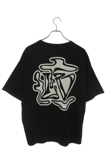 LOUISVUITTON LV Smoke Print T-shirt Black Size L