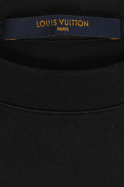 LOUISVUITTON LV Smoke Print T-shirt Black Size L