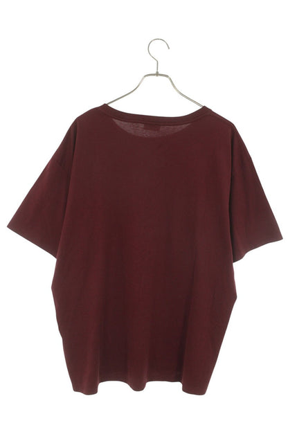 CELINE Triomphe Logo Loose Fit T-Shirt Bordeaux Size XL