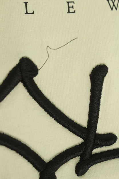LOUISVUITTON Graffiti Logo Embroidered T-shirt White Size M