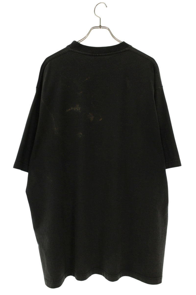VETEMENTS Oversized Heavy Metal Skull T-Shirt Black Size S