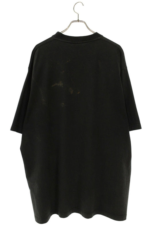 VETEMENTS Oversized Heavy Metal Skull T-Shirt Black Size S