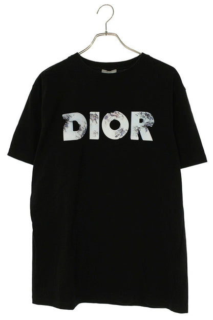 DIOR Double Name Logo Print T-Shirt Black Size M