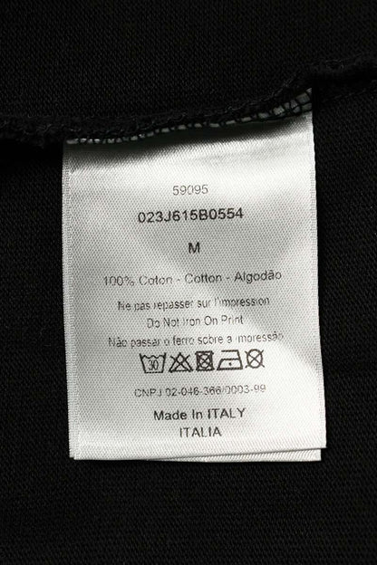 DIOR Double Name Logo Print T-Shirt Black Size M