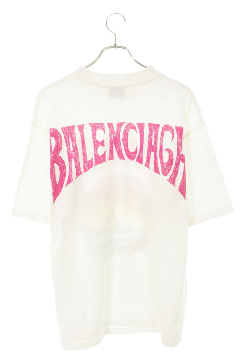 BALENCIAGA Logo Print T-shirt Multi Size M