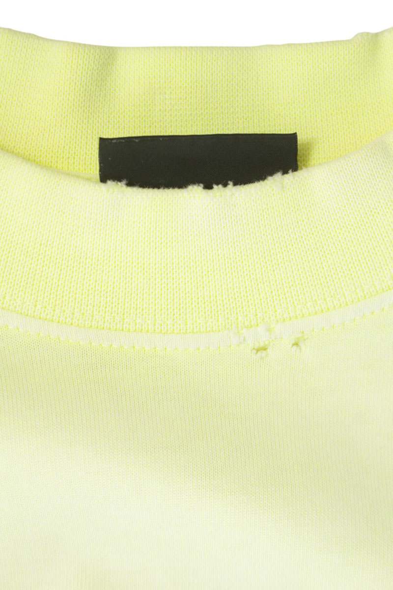 BALENCIAGA Tape Logo T-shirt Yellow Size S