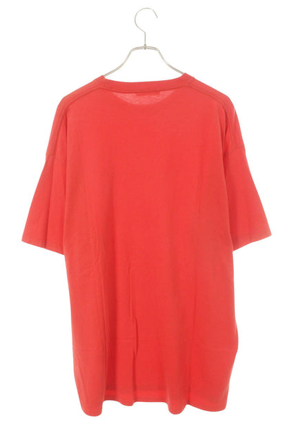 BALENCIAGA BB Logo Print T-shirt Red Size L