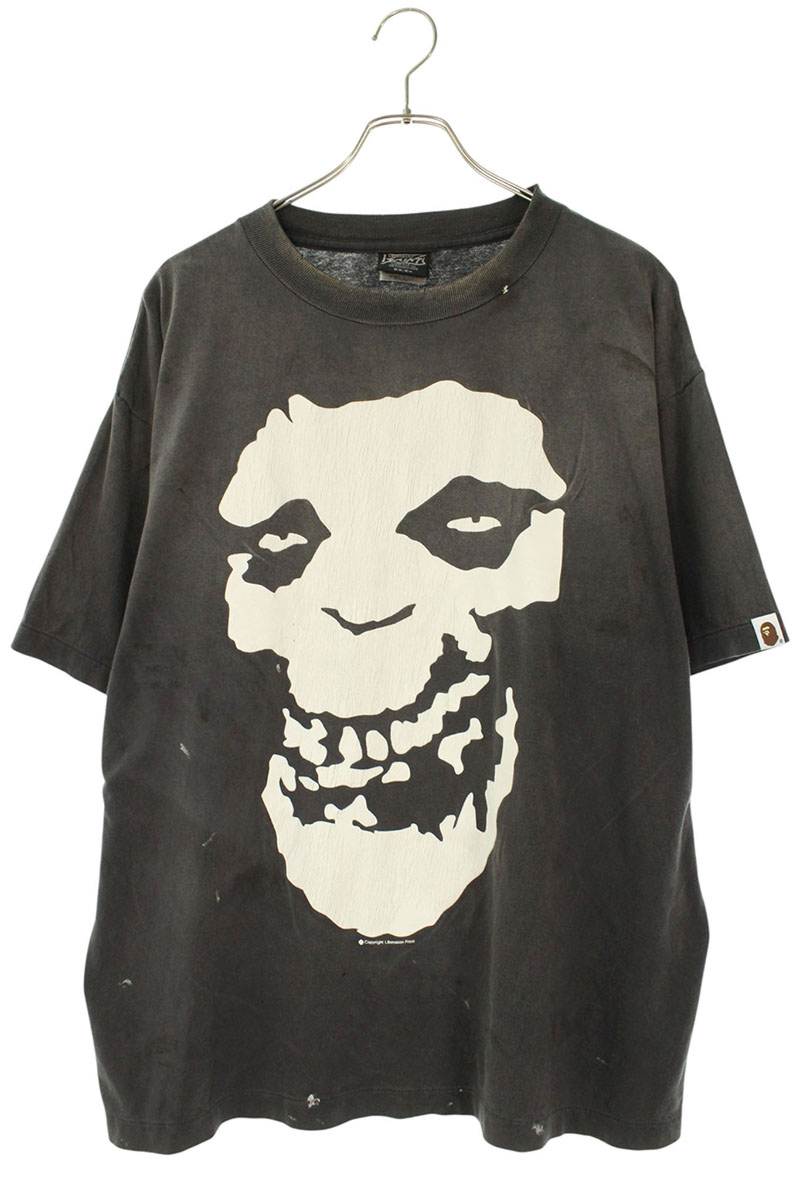 A BATHING APE x SAINT MICHAEL Double Name Vintage Tee Size L