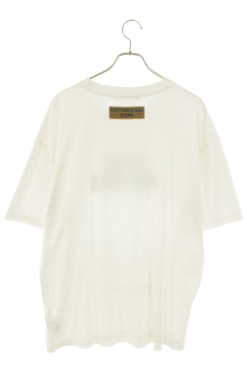 LOUISVUITTON 23AW Embroidered Beads Logo T-shirt Size 4L