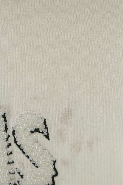 LOUISVUITTON 23AW Embroidered Beads Logo T-shirt Size 4L