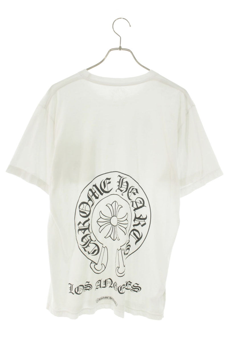 Chrome Hearts LA Ltd. Back Horseshoe Tee White/Black Size L