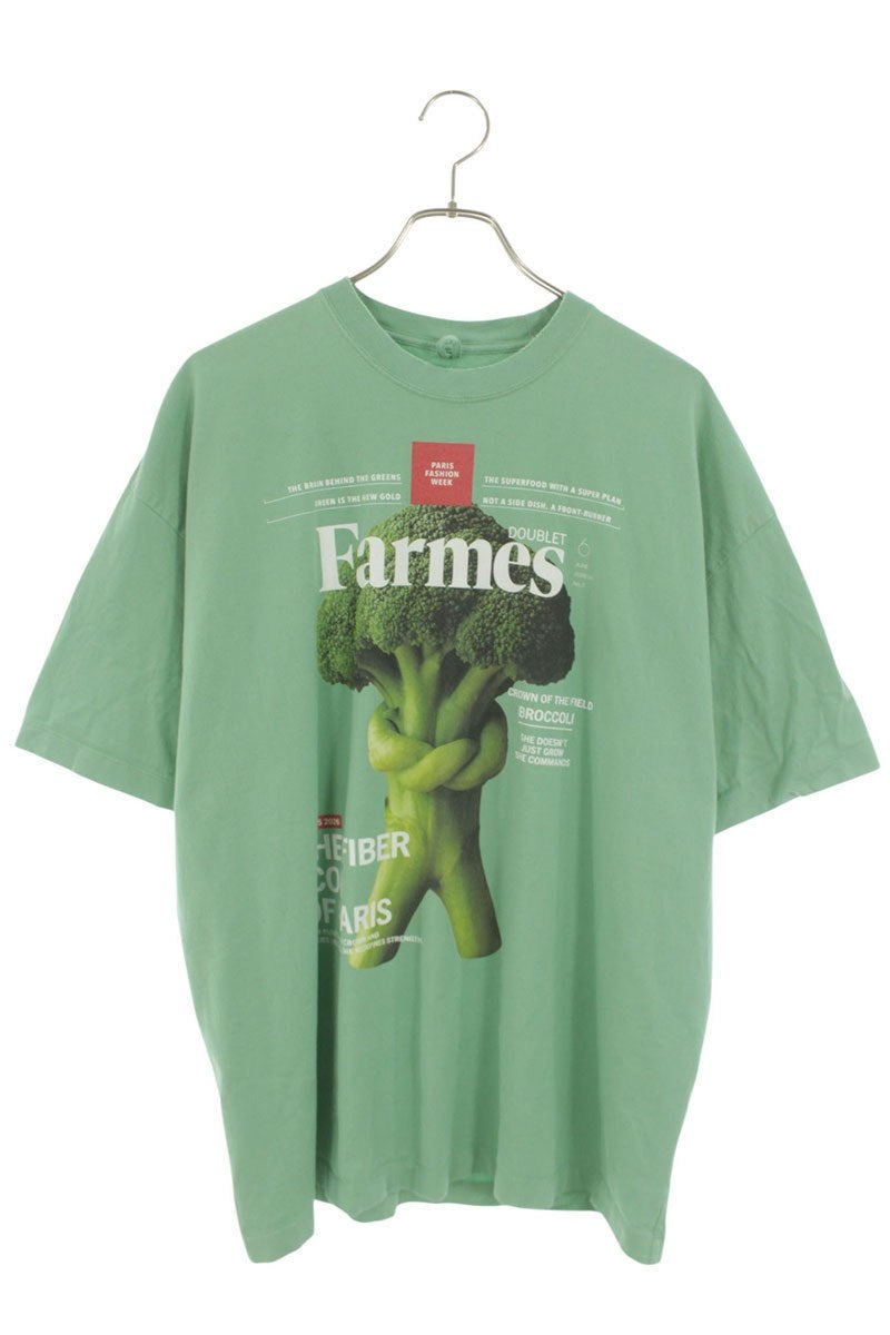 doublet 26SS Farmer Magazine Cover T-Shirt Green Size M