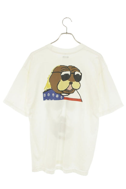 LES SIX BAD GUY Print T-Shirt White Size XS