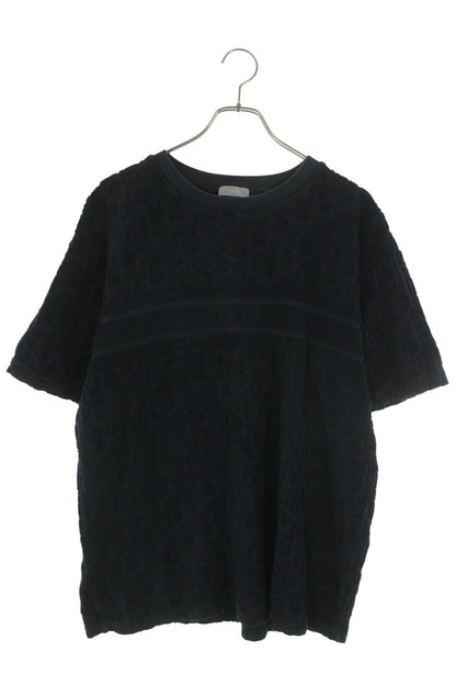 Dior HOMME Terry Cloth Oblique T-Shirt Black Size M