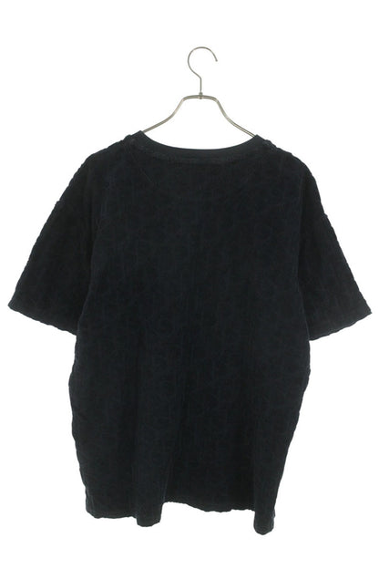 Dior HOMME Terry Cloth Oblique T-Shirt Black Size M