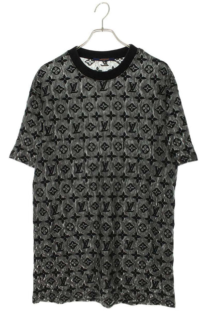LOUISVUITTON Monogram Sheer Cotton Tee Black Size XL